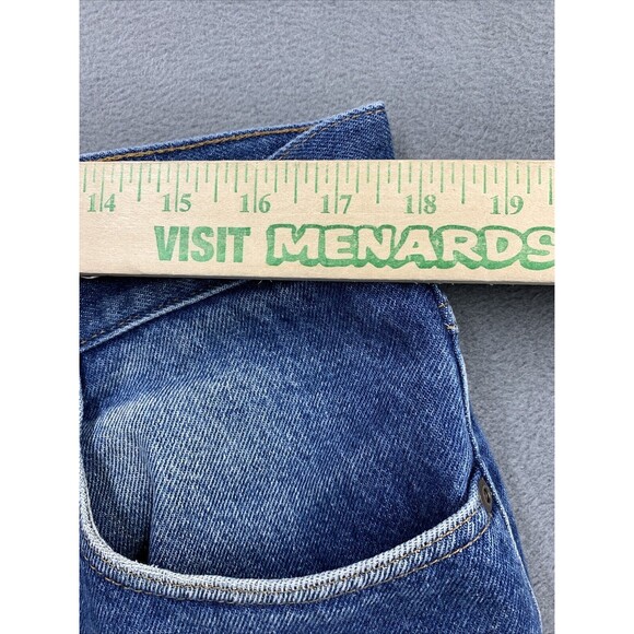 LL Bean Natural Fit Denim Jeans Men's Size 38X29 Distressed Suspender Buttons - Picture 4 of 16